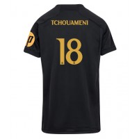 Camisa de Futebol Real Madrid Aurelien Tchouameni #18 Equipamento Alternativo Mulheres 2023-24 Manga Curta